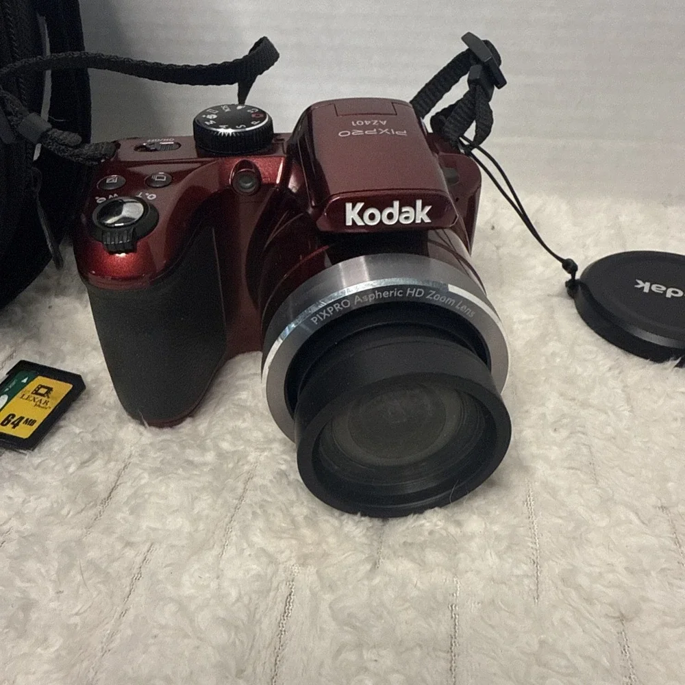 KODAK PIXPRO AZ401 Digital Camera 16MP 40X Zoom HD 720p  Ambico Bag SD Card RED